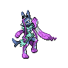 Lucario (Mega Z) shiny sprite